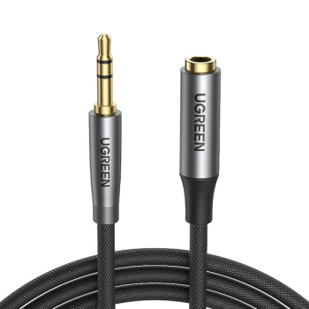 Ugreen AV190 Kabel AUX-Verlängerungskabel 3,5 mm Miniklinke 3m, schwarz