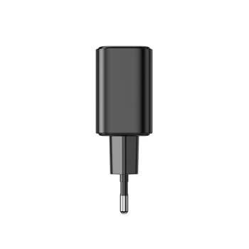 Joyroom JR-TCF05 20W USB-A + USB-C Dual Ladegerät + USB-C zu USB-C Kabel, schwarz (JR-TCF05)