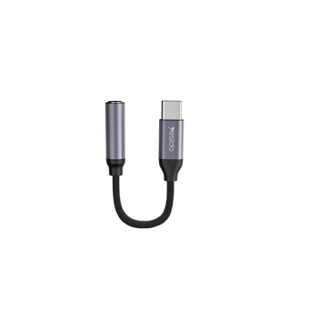 Yesido Universal Aluminum Nylon geflochten USB Type-C zu 3.5mm Aux Port Audio Adapter-Kabel (YAU19)