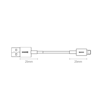 Baseus Superior Series USB-A zu Lightning 2,4A Daten-/Ladekabel 1,5m, weiss (69054)