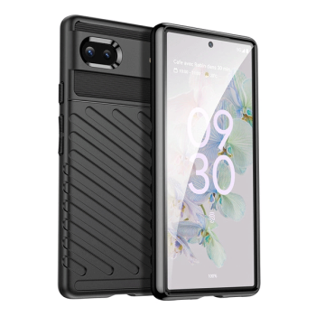 starfix Thunder Case Silikon-Hülle für Google Pixel 6a, schwarz