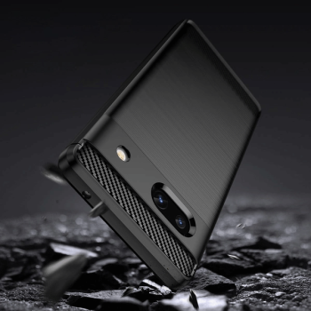 starfix Carbon Case Silikon-Hülle für Google Pixel 7a, schwarz