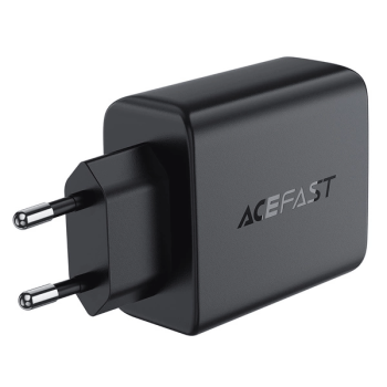 Acefast A61 PD 45W GaN-Ladegerät 2 x USB-C + 2 x USB-A mit 4 Anschlüssen, schwarz