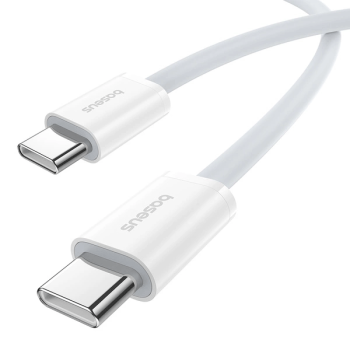 Baseus Superior Series II Schnelladekabel USB-C zu USB-C 30 W 480 Mbit/s Daten-/Ladekabel 1m, Weiß