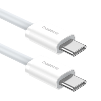 Baseus Superior Series II Schnelladekabel USB-C zu USB-C 30 W 480 Mbit/s Daten-/Ladekabel 1m, Weiß