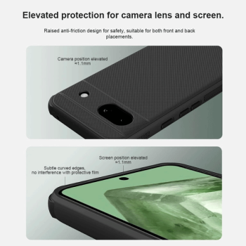 Nillkin Super Frosted Shield Pro magnetische Schutz-Hülle für Google Pixel 8A, schwarz