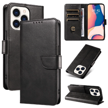 starfix Book Cover Wallet Schutz-Hülle für iPhone 16 Pro, schwarz