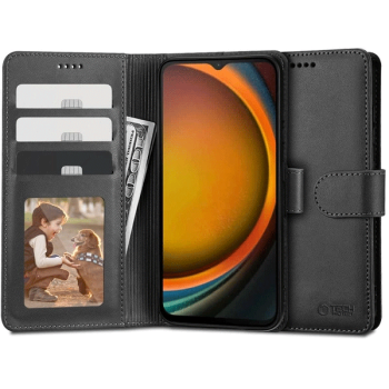 Tech-Protect Wallet Schutz-Hülle für Samsung Galaxy XCover 7 (SM-G556B), schwarz