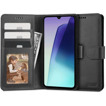 Tech-Protect Wallet Schutz-Hülle für Xiaomi Redmi 14C, schwarz