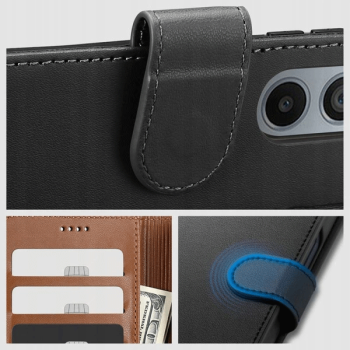 Tech-Protect Wallet Schutz-Hülle für Xiaomi Redmi 14C, schwarz