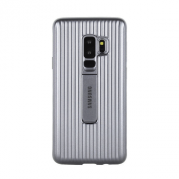 Samsung Protective Standing Cover für Galaxy S9+ silber (EF-RG965CSEGWW)