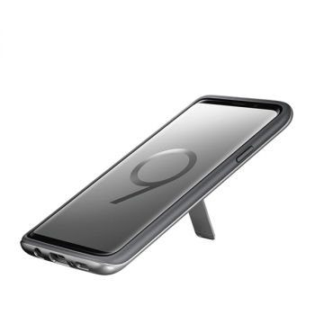 Samsung Protective Standing Cover für Galaxy S9+ silber (EF-RG965CSEGWW)