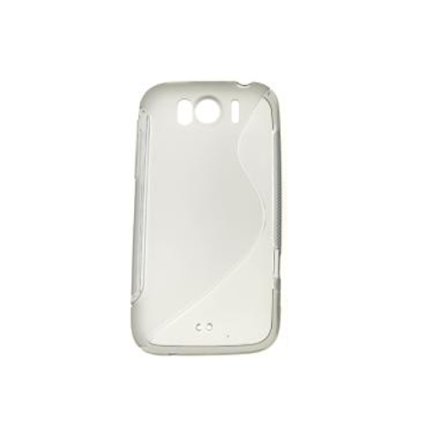 Silikonhülle S-Line für HTC Sensation XL G21 weiß/transparent