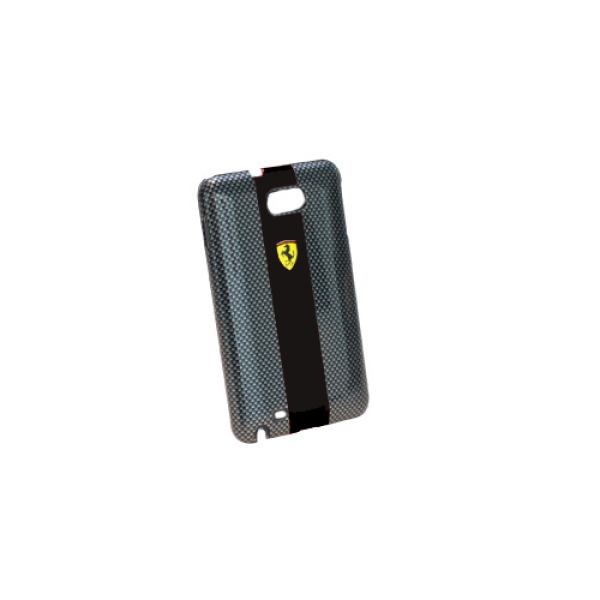 Ferrari Carbon Effect Cover für Samsung i9220 Galaxy Note schwarz