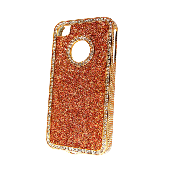 Fashion Glitter Hard Cover für iPhone  4, 4S orange