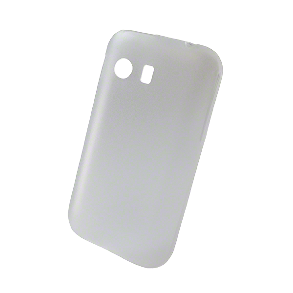 Ultradünne Frostcover Case für Samsung Galaxy Y S5360 weiss/transparent