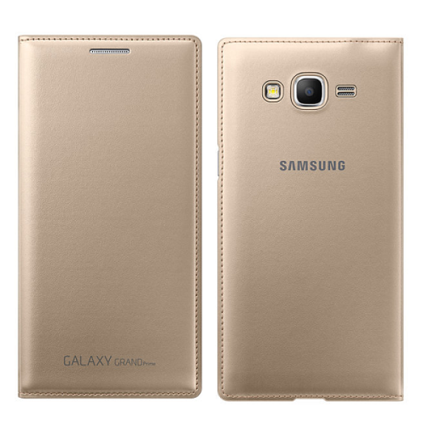 Samsung EF-WG530BS Flip Tasche für Galaxy Grand Prime G530 gold