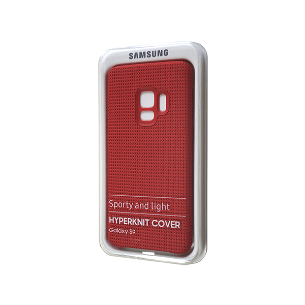 Samsung EF-GG960FREGWW Hyperknit Cover Galaxy S9 rot