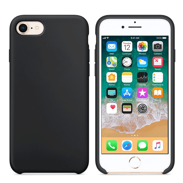 starfix Silikon Cover S-Case für Apple iPhone 7 Plus / 8 Plus schwarz