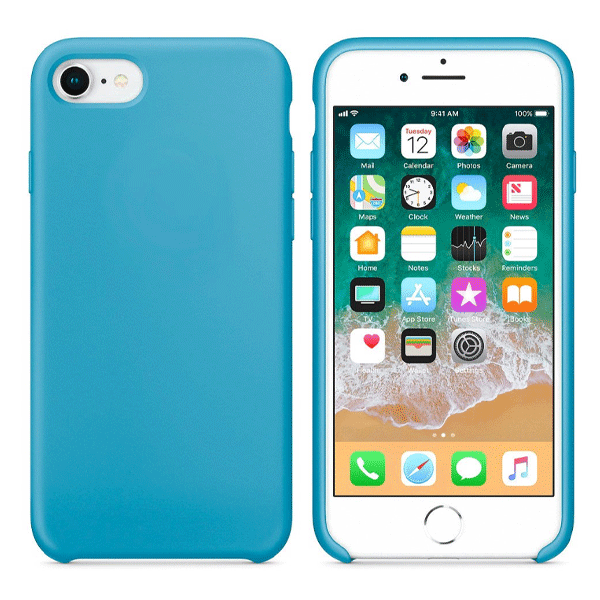 cyoo Silicon Cover für Apple iPhone 8 Plus / 7 Plus hellblau