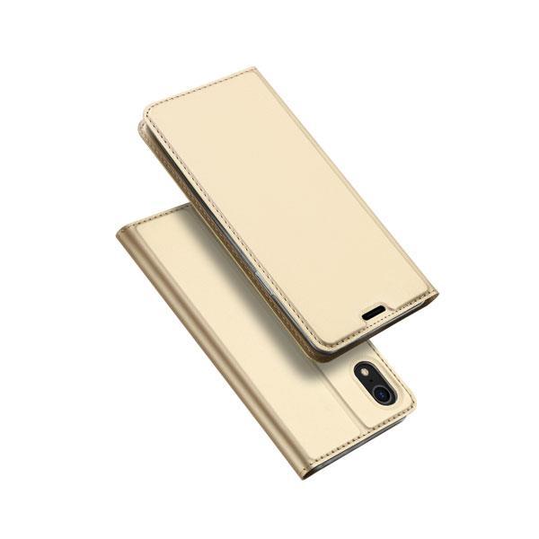 DUX DUCIS Skin Pro Flip Tasche für Apple iPhone Xr gold