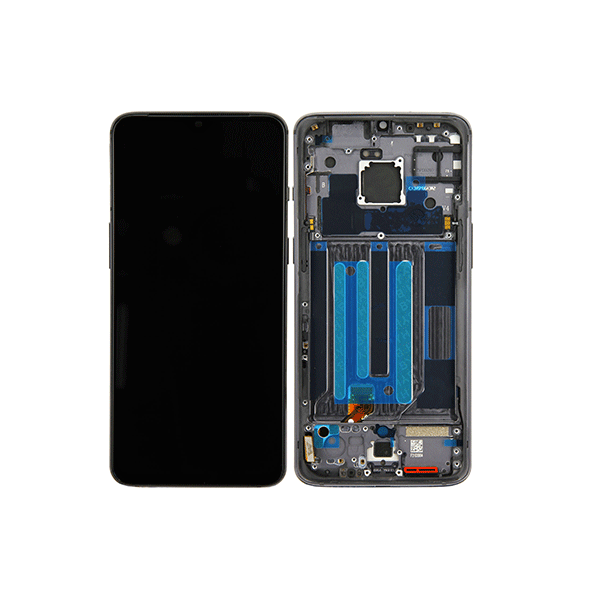 OnePlus 7 (GM1901) LCD Display + Touchscreen inkl. Rahmen, grau