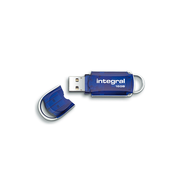 Integral USB Stick Courier 3.0 16GB, blau