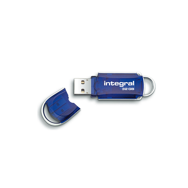 Integral USB Stick Courier 3.0 32GB, blau