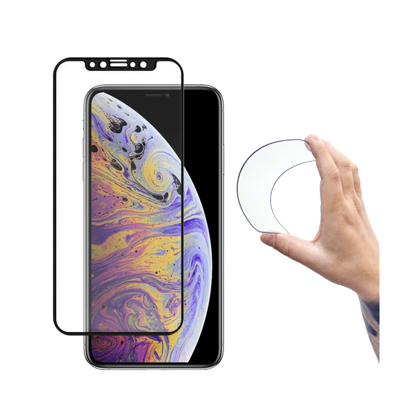 Wozinsky 3D Flexi Nano Displayschutz Glas mit Rahmen für iPhone 13 Mini, schwarz