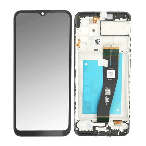 Samsung Galaxy A02s (SM-A025F) LCD-Display inkl. Rahmen EU-Version, schwarz (GH81-20181A)