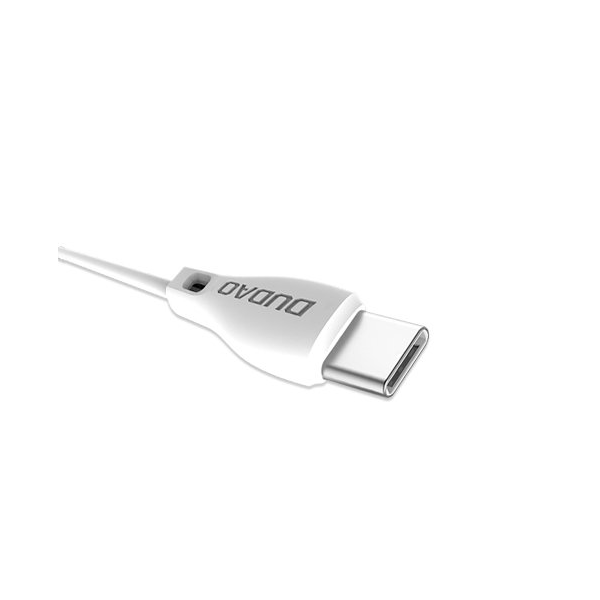 Dudao L4T Lade-/Datenkabel USB Typ C 2.4A weiß (2M)