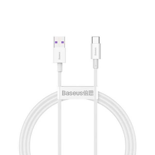 Baseus Superior Lade-/Datenkabel USB - USB Typ C 6A 66W 1m weiß (CATYS-02)