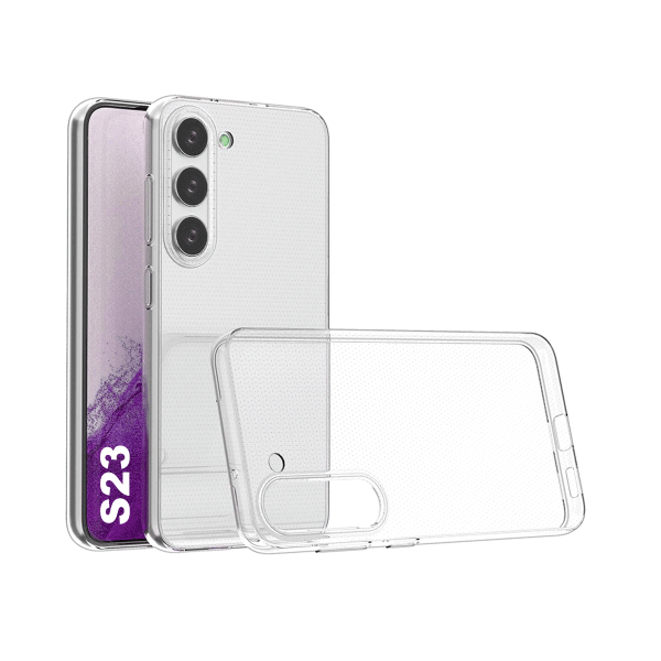 starfix Flexi Slim Silikon-Tasche für Samsung Galaxy S23 transparent