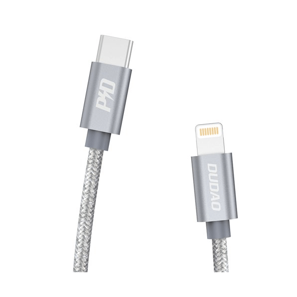 Dudao USB-C zu Lightning Ladekabel Power Delivery 45W 1m grau (L5Pro grau)