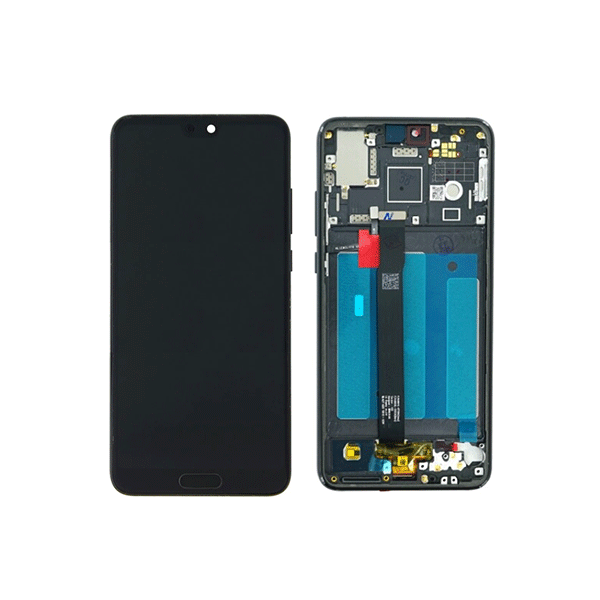 Huawei P20 (EML-L09/ EML-L29) LCD Display + Touchscreen + Rahmen inkl. Homebutton schwarz