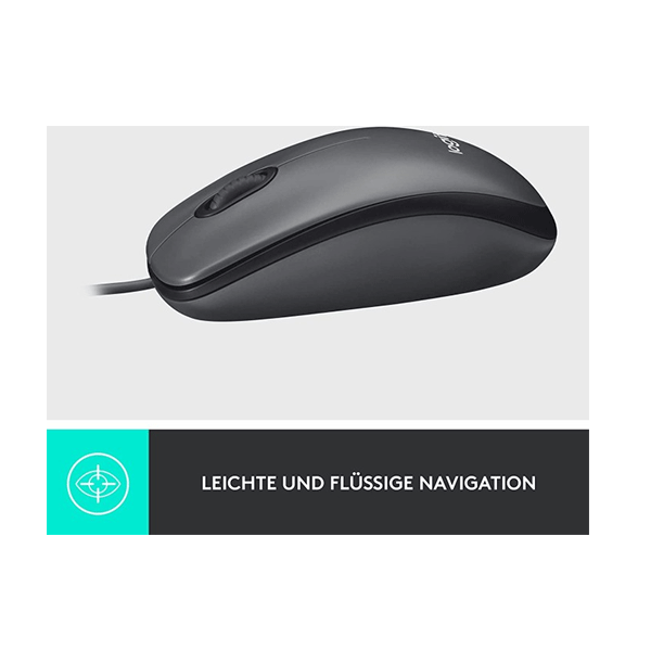 Logitech M100 Refresh 2022 Optical Mouse grau, USB (910-006652)