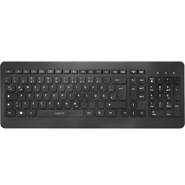 LogiLink 2.4GHz Wireless Tastatur, schwarz (ID0203)