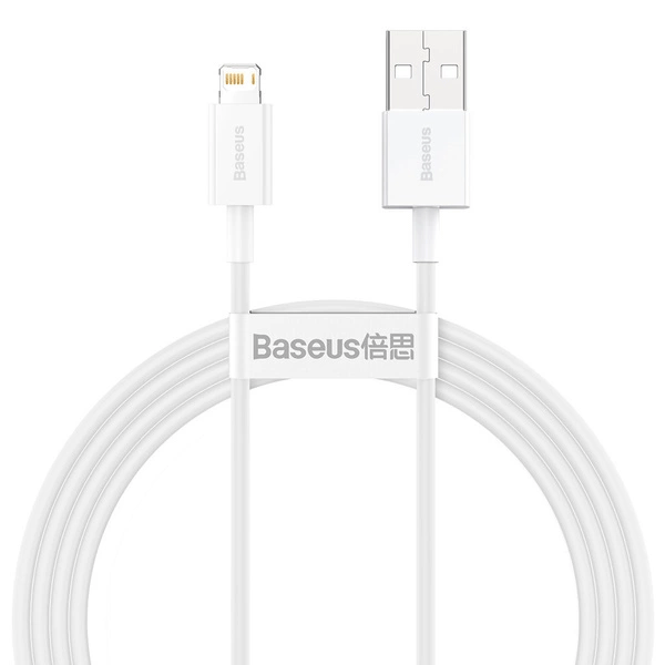 Baseus Superior Series USB-A zu Lightning 2,4A Daten-/Ladekabel 1,5m, weiss (69054)