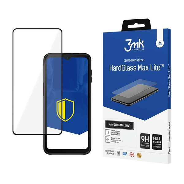 3mk HardGlass Max Lite™ Glas 9H (Full-Cover) für Samsung Galaxy XCover 7, schwarz