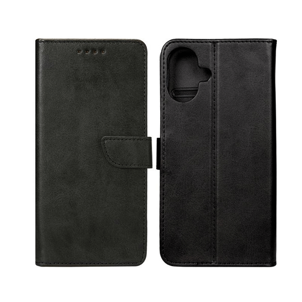 starfix Book Cover Wallet Schutz-Hülle für iPhone 16, schwarz