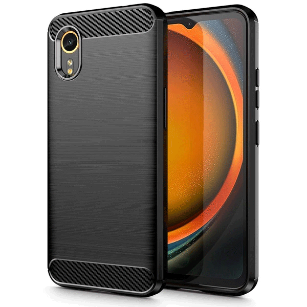 Tech-Protect TPU Carbon Schutz-Hülle für Samsung Galaxy XCover 7 (SM-G556B), schwarz