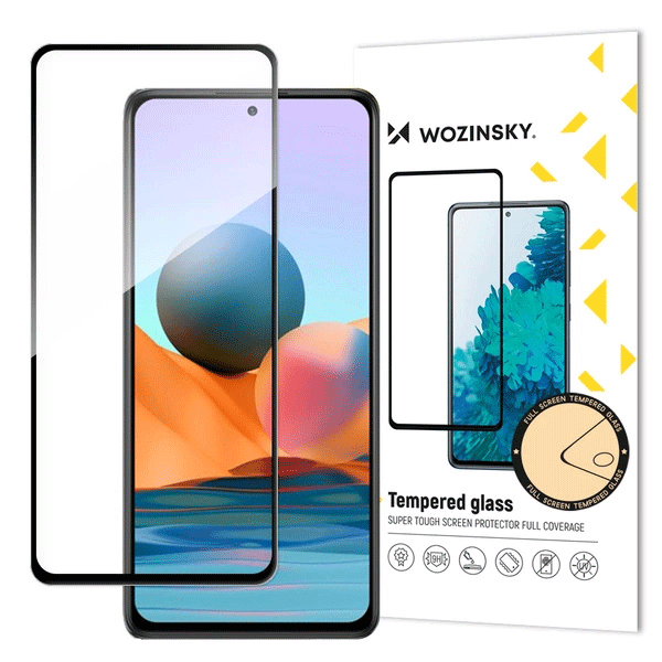 Wozinsky Super Durable (Full Glue) Panzer Displayschutz für Xiaomi Redmi Note 12 Pro/Pro+ / Note 12 4G/5G / Redmi Note 10 Pro / Xiaomi 12T/12T Pro / Mi 11i / Mi 11T/11T Pro / POCO F3 / POCO X5 5G