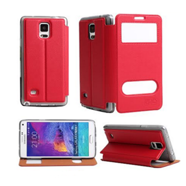 HDD Design Flip Tasche Huawei P8 Lite Rot Magnet Serie