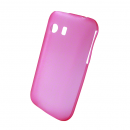 Ultradünne Frostcover Case für Samsung Galaxy Y S5360 rosa/transparent