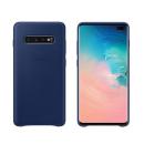 Samsung EF-VG975LN Leather Cover für Galaxy S10+ navy blau