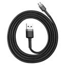 Baseus micro USB Datenkabel/Ladekabel, Nylon Geflochten schwarz (1m)