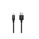 HOCO micro USB Ladekabel X14 1m Nylon geflochten schwarz