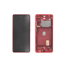 Samsung Galaxy S20FE SM-G780F LCD Display + Rahmen, rot