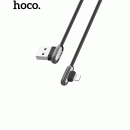 HOCO U60 Soul Secre Lightning Winkel Schnelladekabel / Datenkabel X25 2A für iPhone 1,2m schwarz