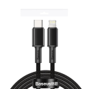 Baseus Ladekabel / Datenkabel USB Typ C zu Lightning - fast charge - Schnelladung 20W schwarz (2m)